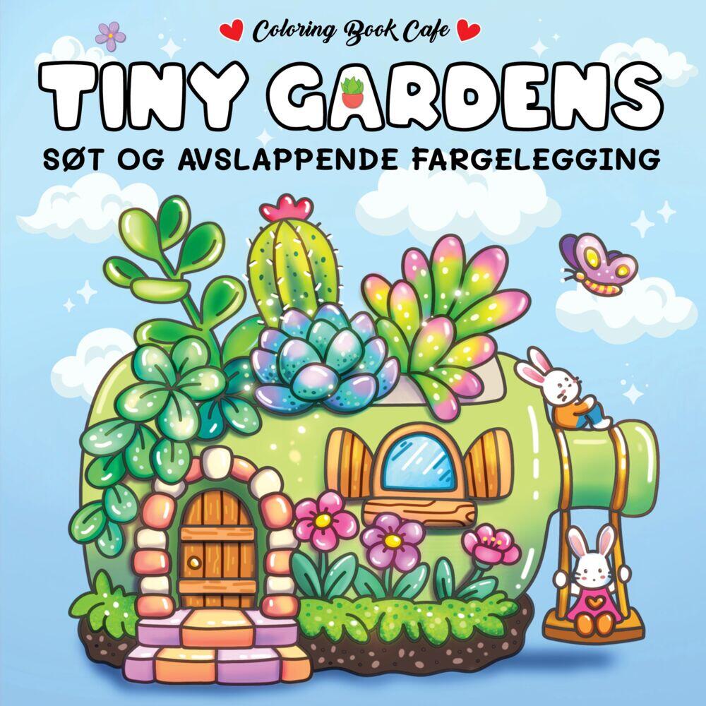 Tiny Gardens fargeleggingsbok