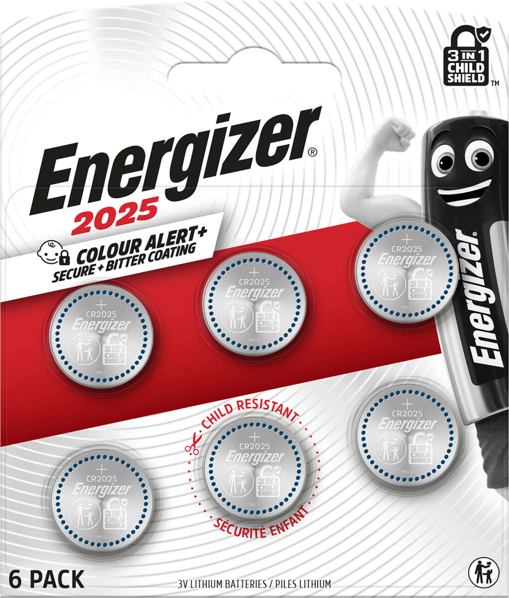 Energizer® Lithium CR2025 batterier