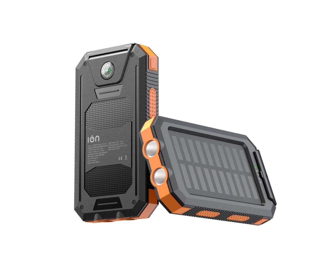 ION HT-L01 solcelle-powerbank 8000 mAh