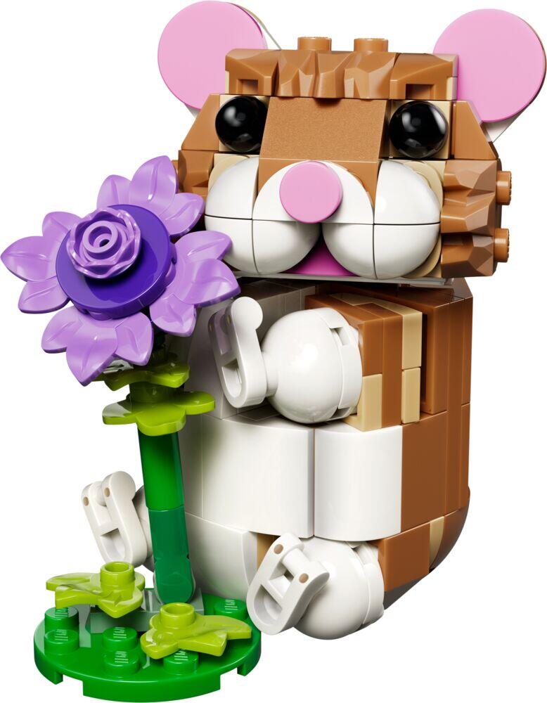 LEGO® Creator 3-i-1 Søt hamster med en blomst 31376
