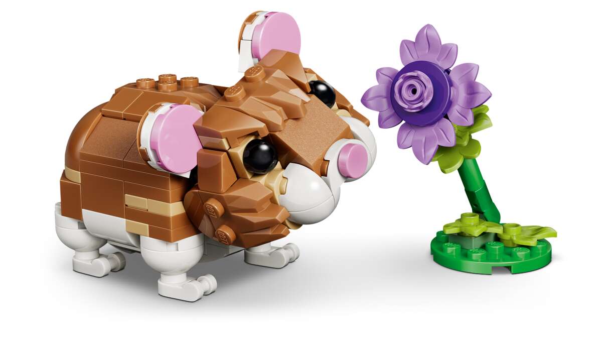 LEGO® Creator 3-i-1 Søt hamster med en blomst 31376