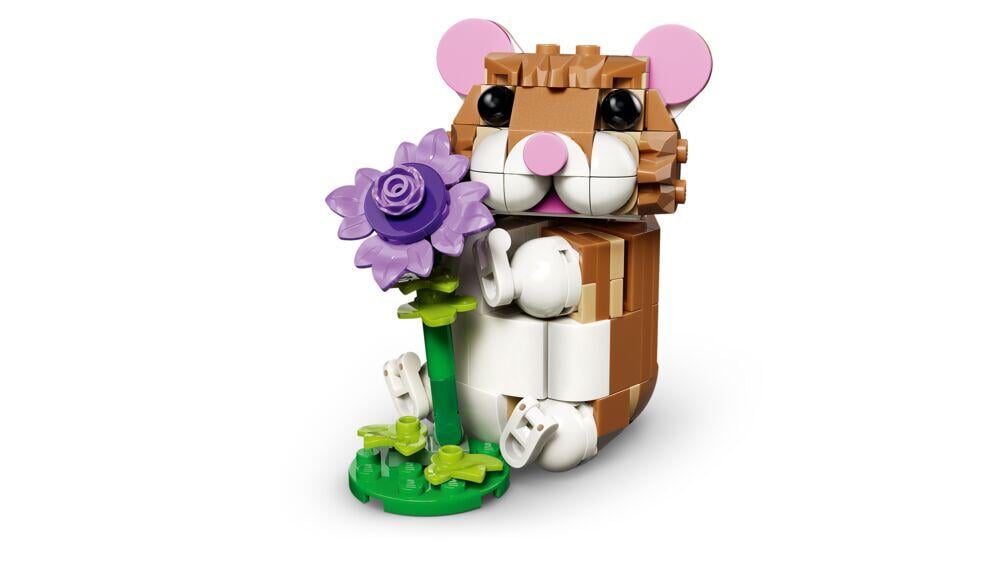 LEGO® Creator 3-i-1 Søt hamster med en blomst 31376