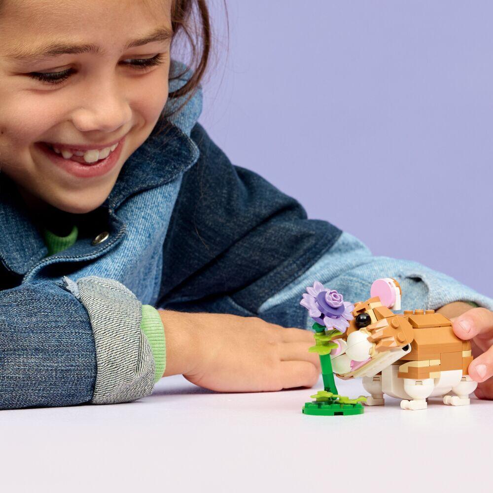 LEGO® Creator 3-i-1 Søt hamster med en blomst 31376
