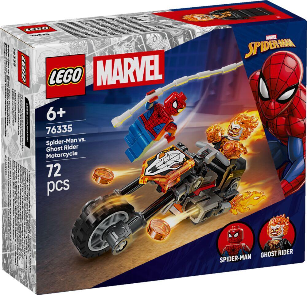 LEGO® ǀ Marvel Spider-Man mot Ghost Rider på motorsykkel 76335