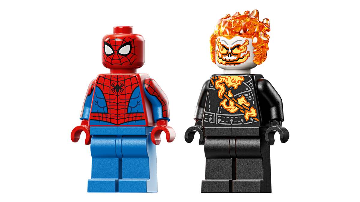 LEGO® ǀ Marvel Spider-Man mot Ghost Rider på motorsykkel 76335