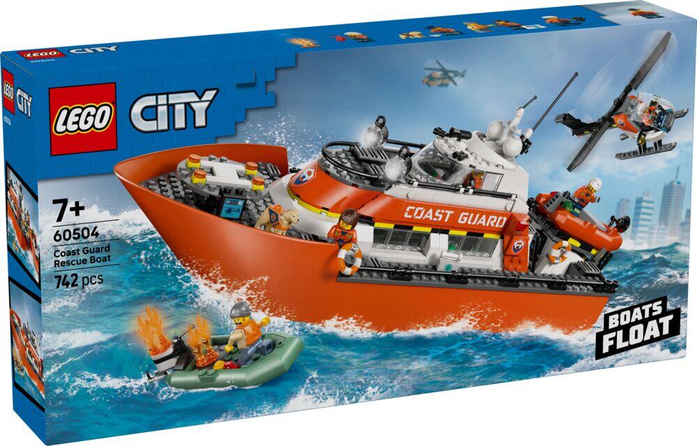 LEGO® City Kystvaktens helikopter og redningsbåt 60504