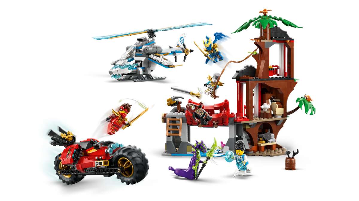 LEGO® NINJAGO® Action i ninjaenes trehytte 71857