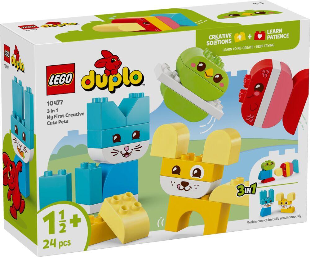 LEGO® DUPLO® Mine første 3-i-1 Kreative, søte kjæledyr 10477