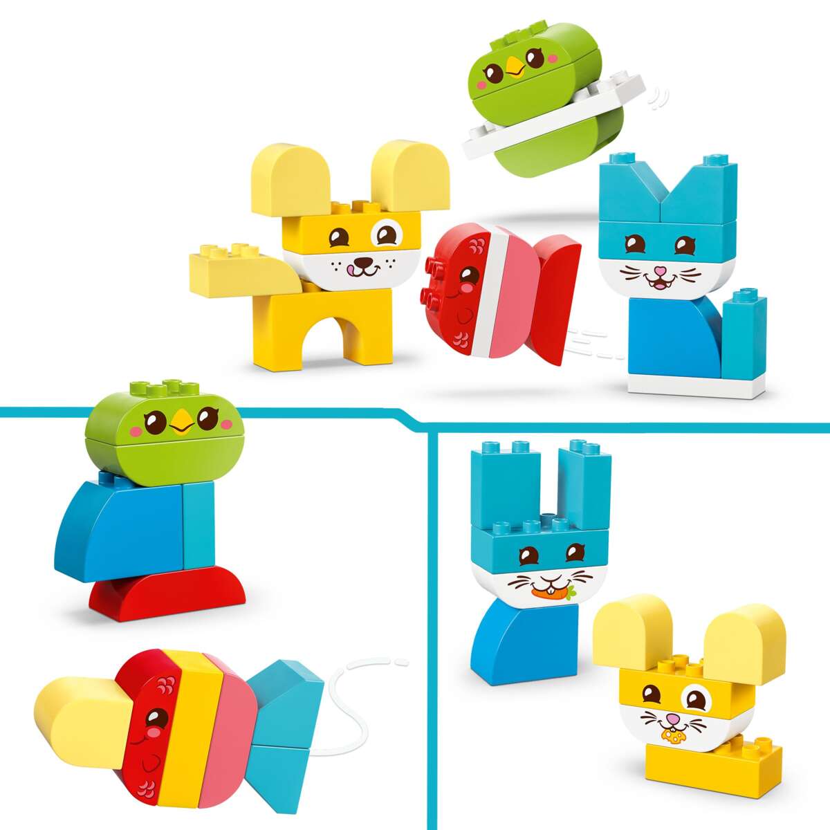 LEGO® DUPLO® Mine første 3-i-1 Kreative, søte kjæledyr 10477