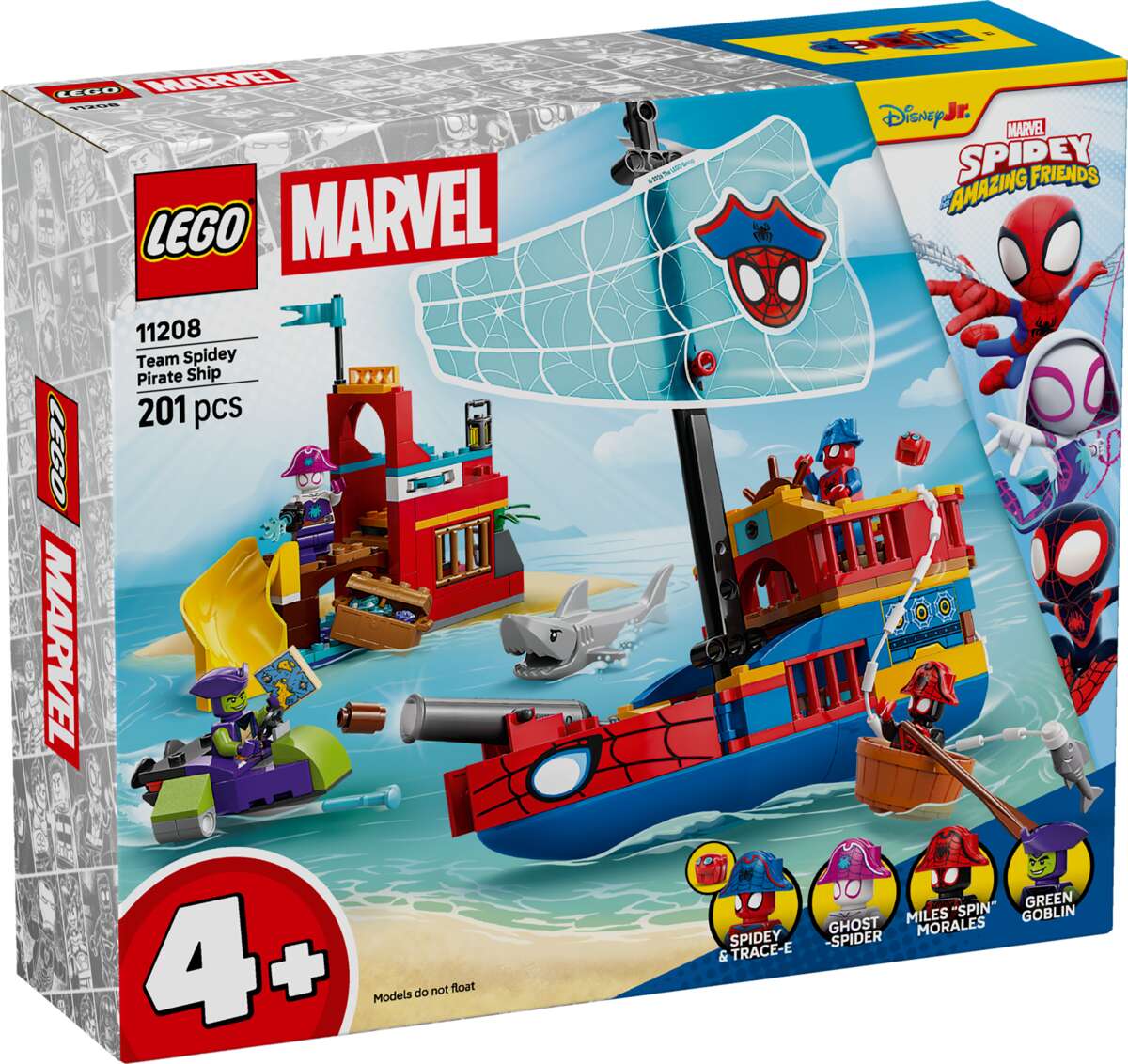 LEGO® ǀ Marvel Spidey og hans fantastiske venner Team Spideys sjørøverskute 11208
