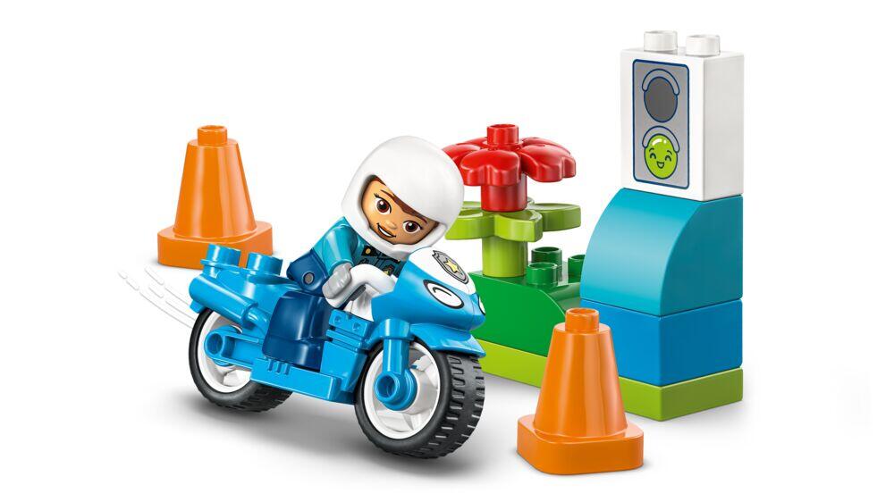 LEGO® DUPLO® Town Blå politimotorsykkel 10471