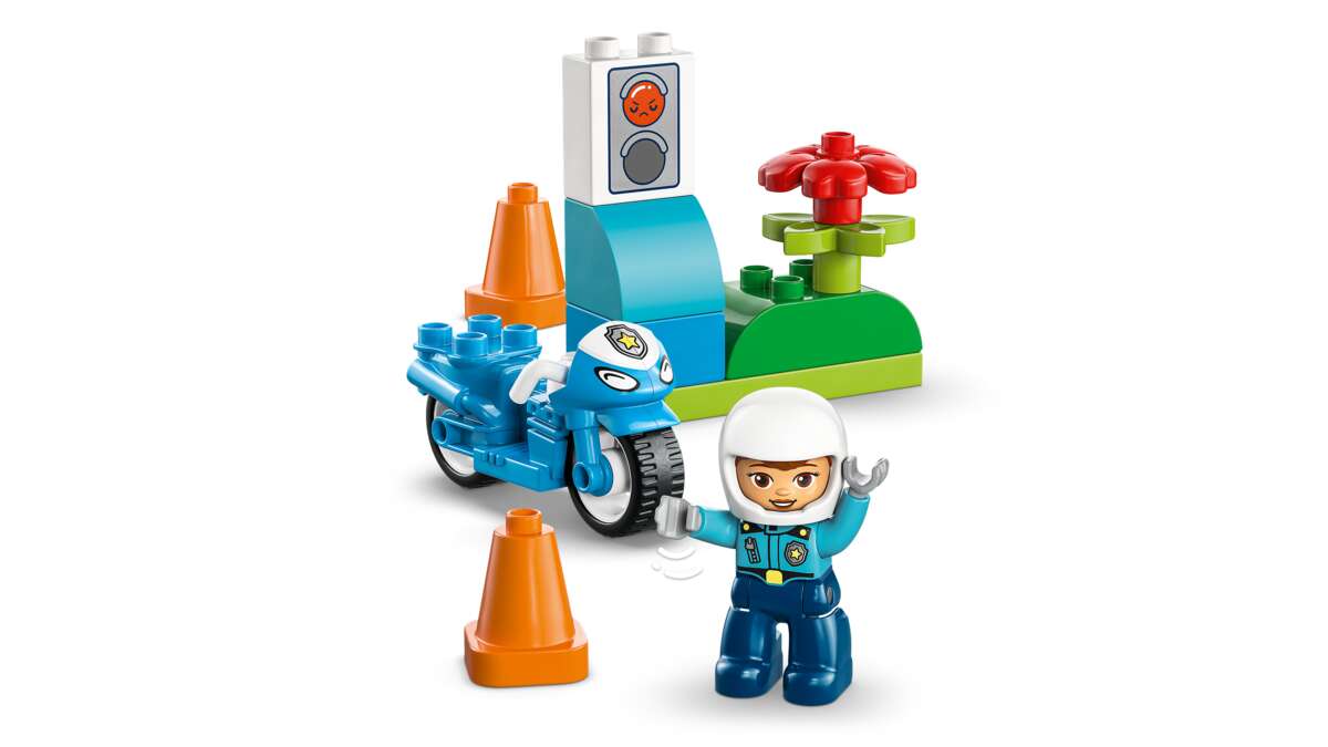 LEGO® DUPLO® Town Blå politimotorsykkel 10471
