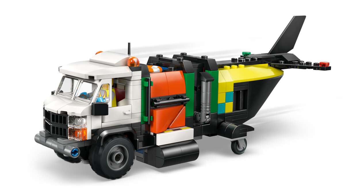 LEGO® City Fly-, servicebil- og luftputebåt-remix 60505