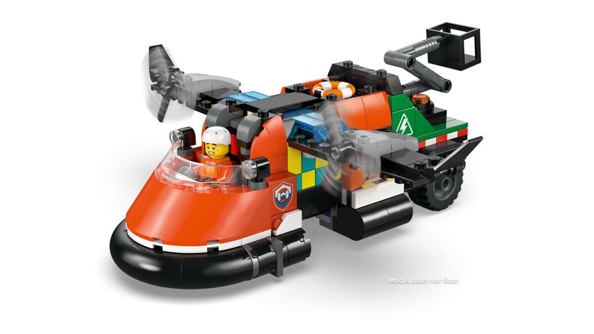 LEGO® City Fly-, servicebil- og luftputebåt-remix 60505
