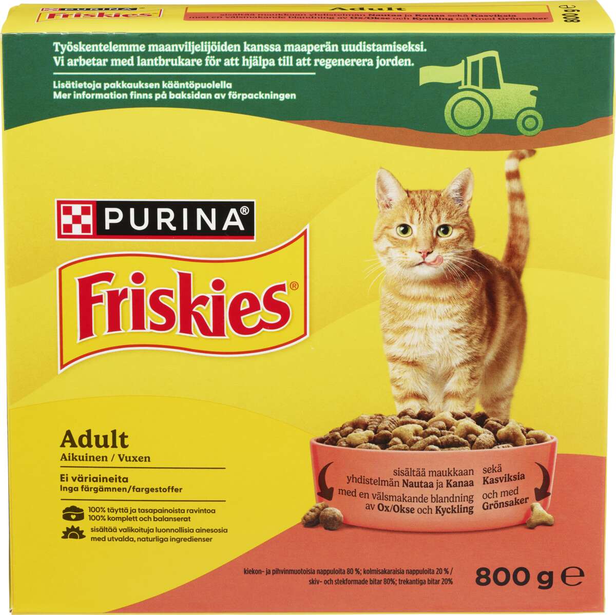 Friskies Adult Okse/Kylling/Grønnsaker 800g