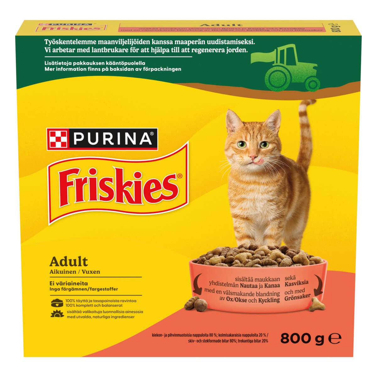 Friskies Adult Okse/Kylling/Grønnsaker 800g