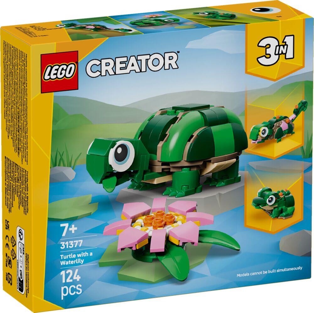 LEGO® Creator 3-i-1 Skilpadde med vannliljeblomst 31377