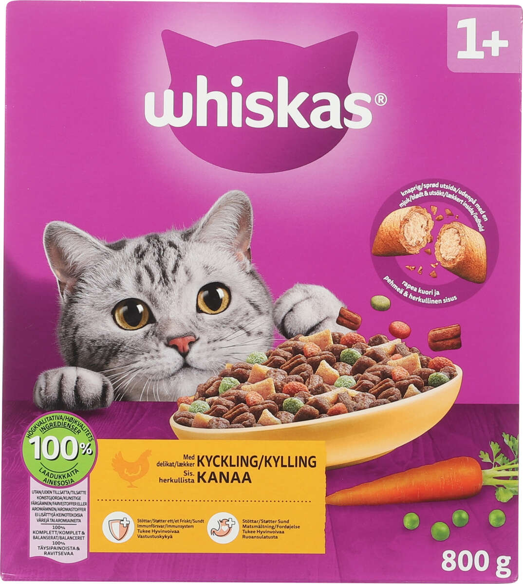 Whiskas 1+ Kylling 800g