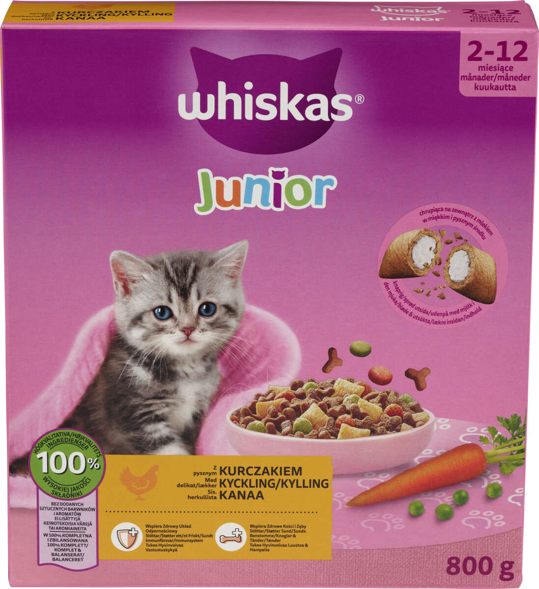 Whiskas Junior Kylling 800g