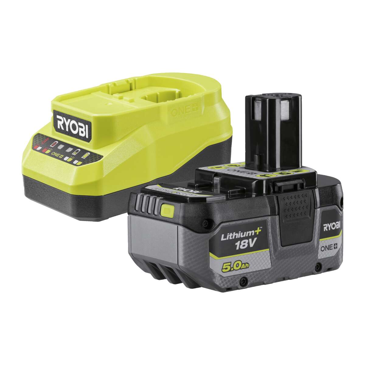 Ryobi ONE+™ RC18120A-150X 5.0Ah batteri- og lader