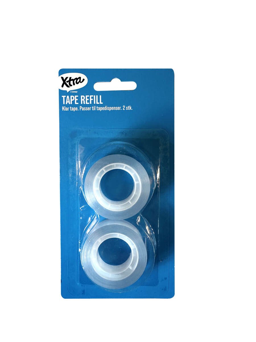 Xtra tape klar refill 2 pk