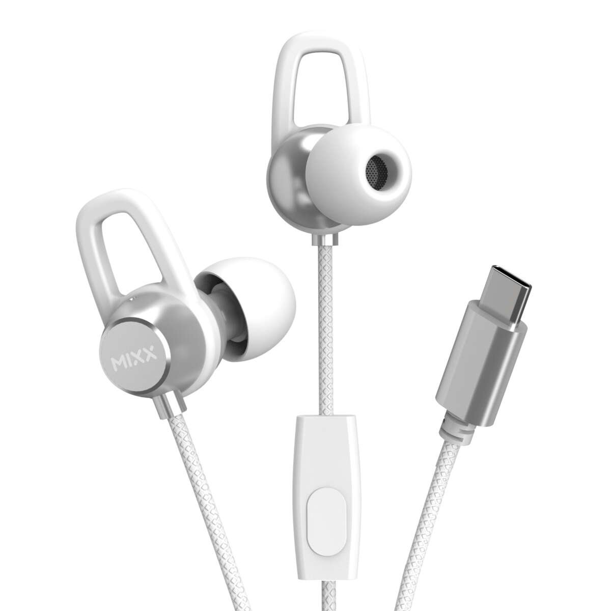 Mixx Hodetelefon Soundport USB-C In-Ear Kablede Hvit
