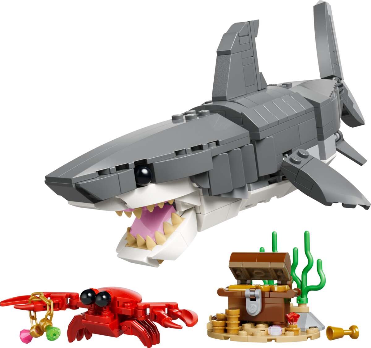 LEGO® Creator Blodtørstig hai med skattkiste 31381