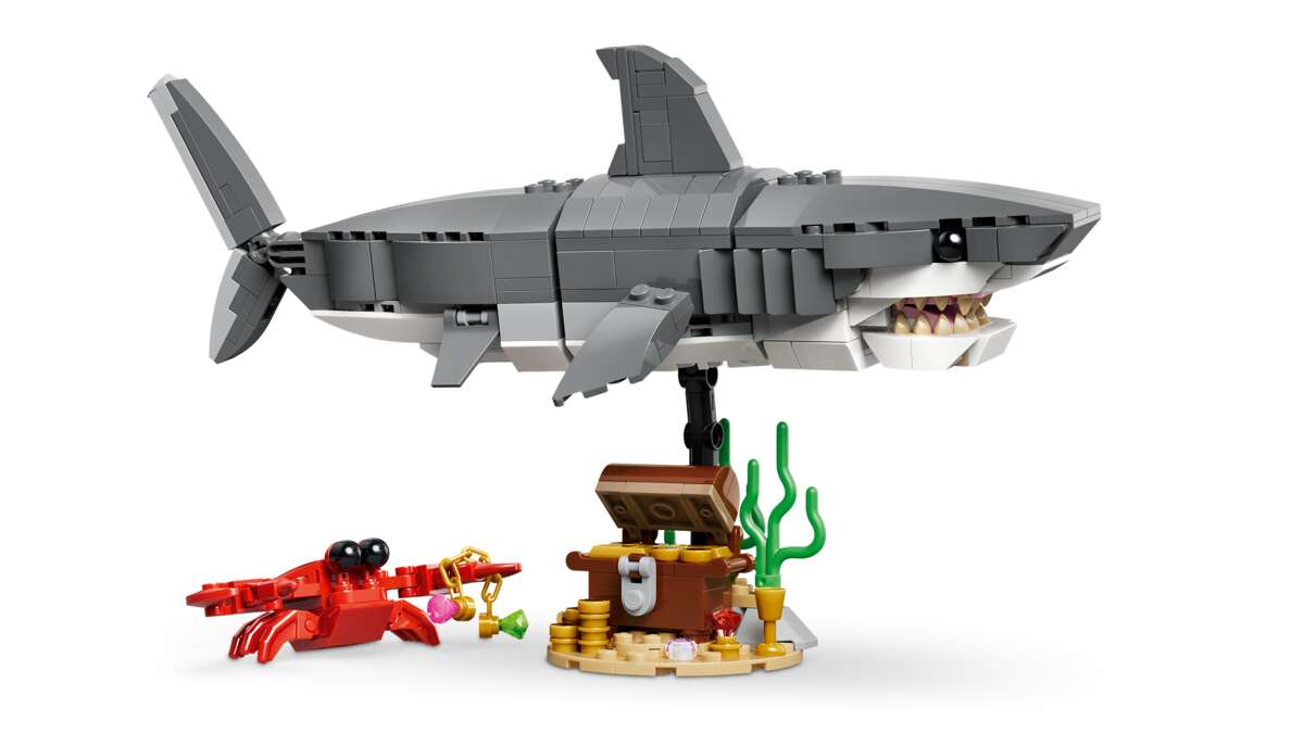 LEGO® Creator Blodtørstig hai med skattkiste 31381