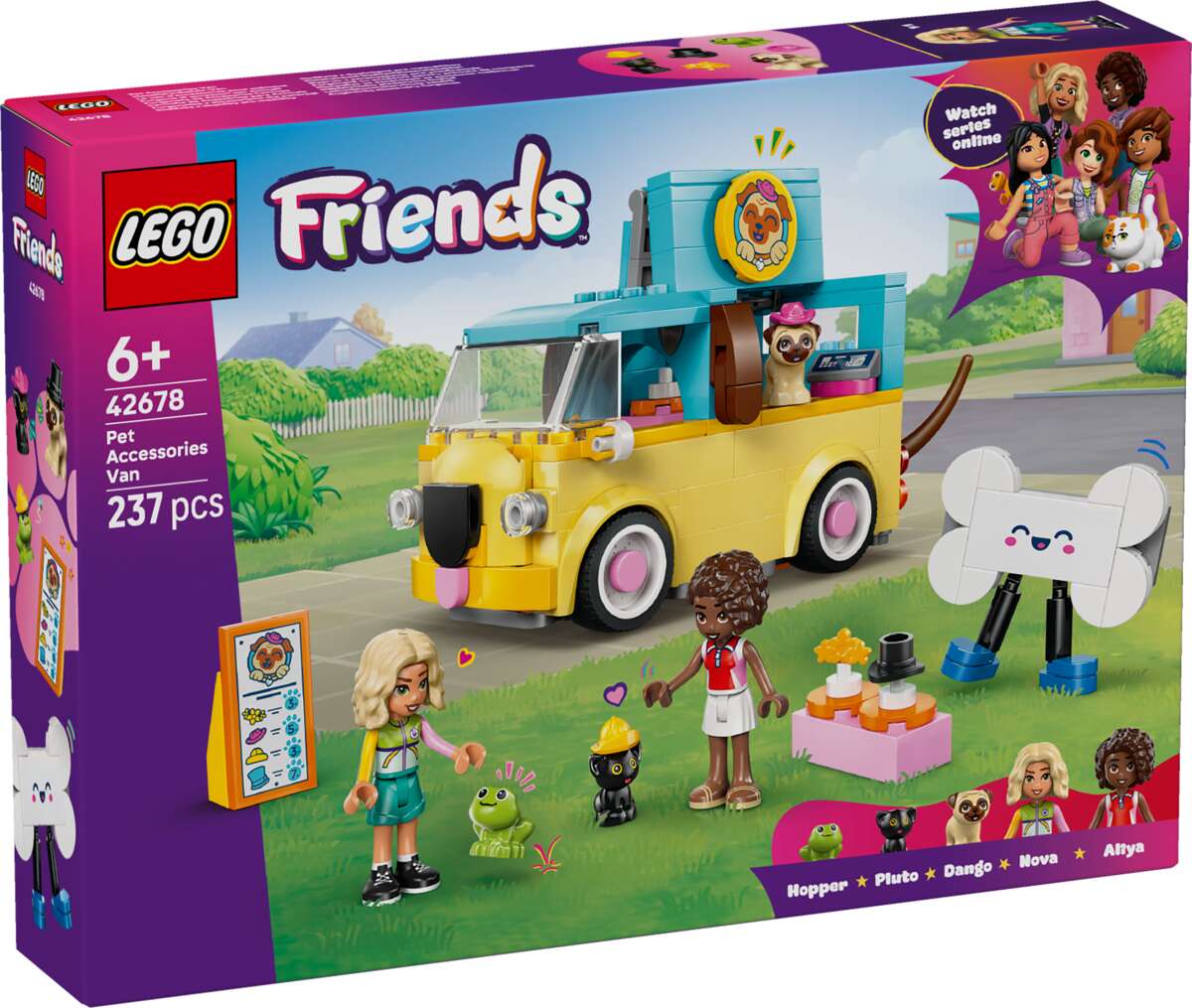 LEGO® Friends Varebil med dyretilbehør 42678