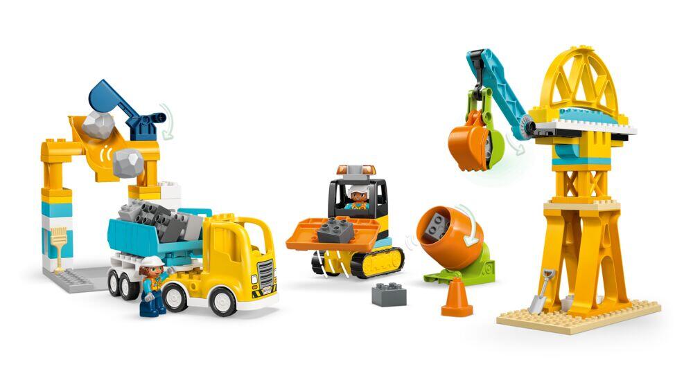 LEGO® DUPLO® Town 3-i-1 Byggeplass med anleggsmaskiner 10476