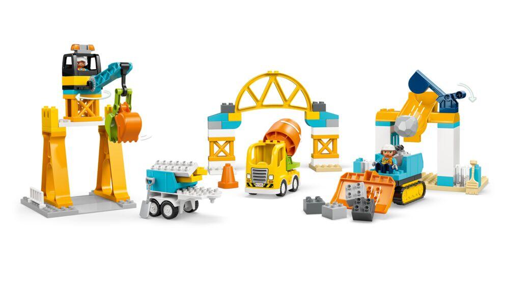 LEGO® DUPLO® Town 3-i-1 Byggeplass med anleggsmaskiner 10476