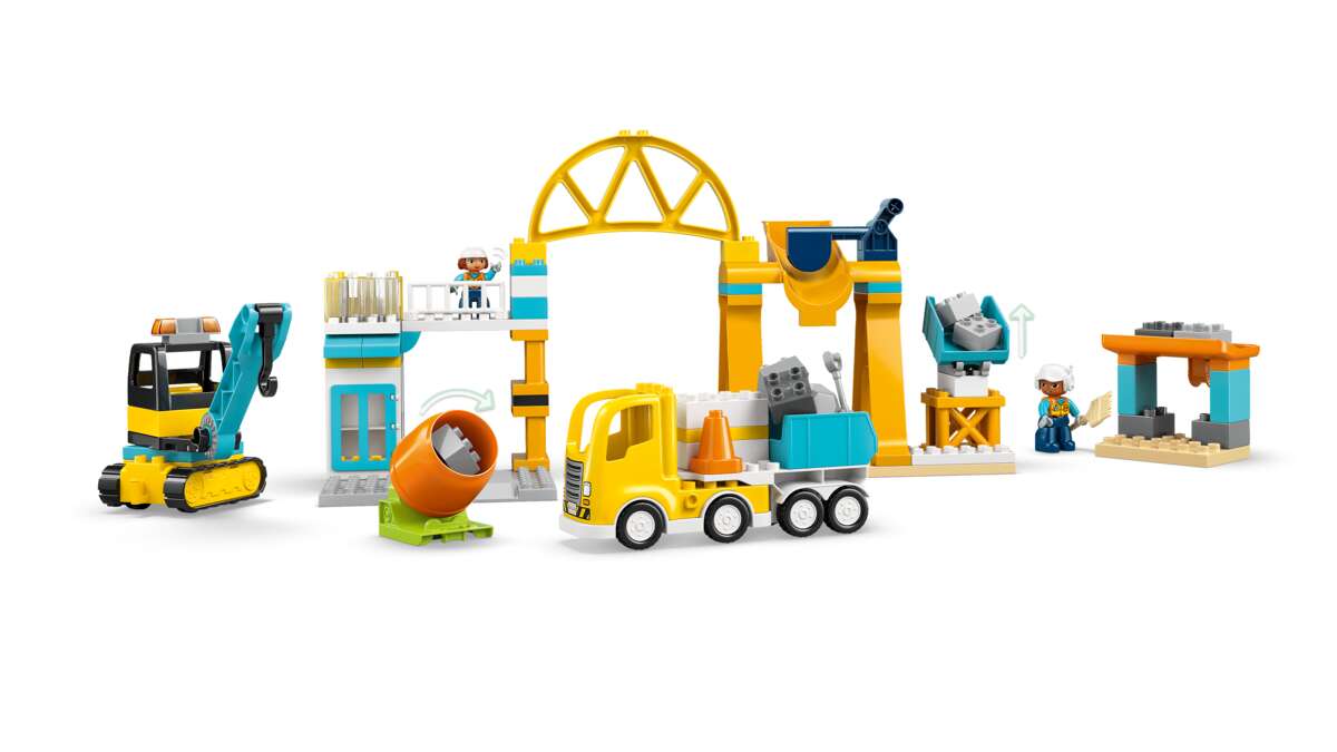 LEGO® DUPLO® Town 3-i-1 Byggeplass med anleggsmaskiner 10476
