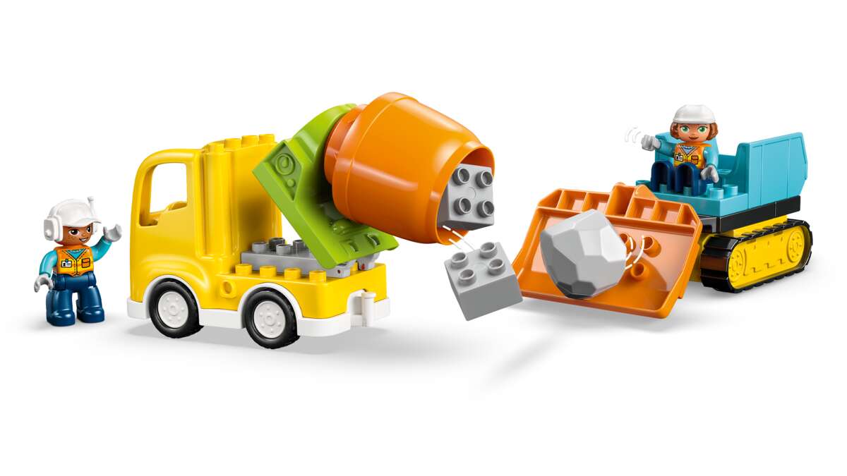 LEGO® DUPLO® Town 3-i-1 Byggeplass med anleggsmaskiner 10476