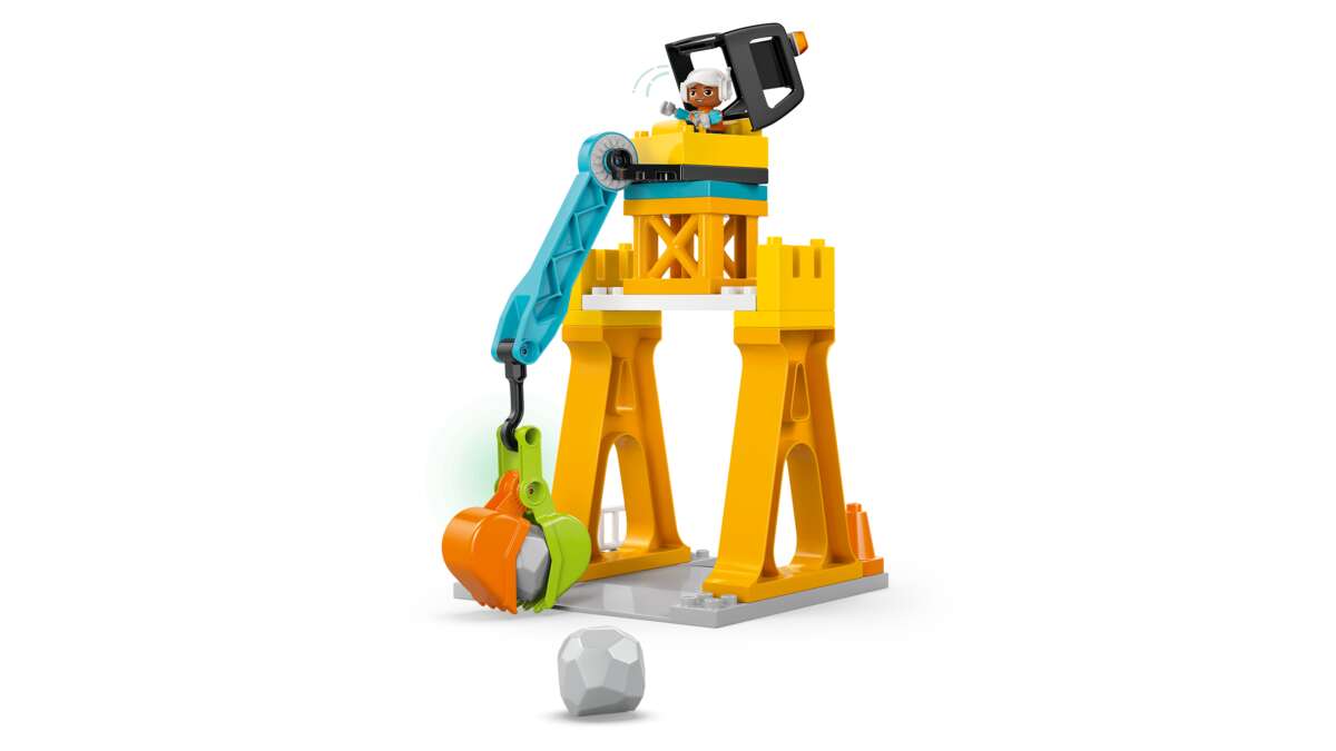LEGO® DUPLO® Town 3-i-1 Byggeplass med anleggsmaskiner 10476
