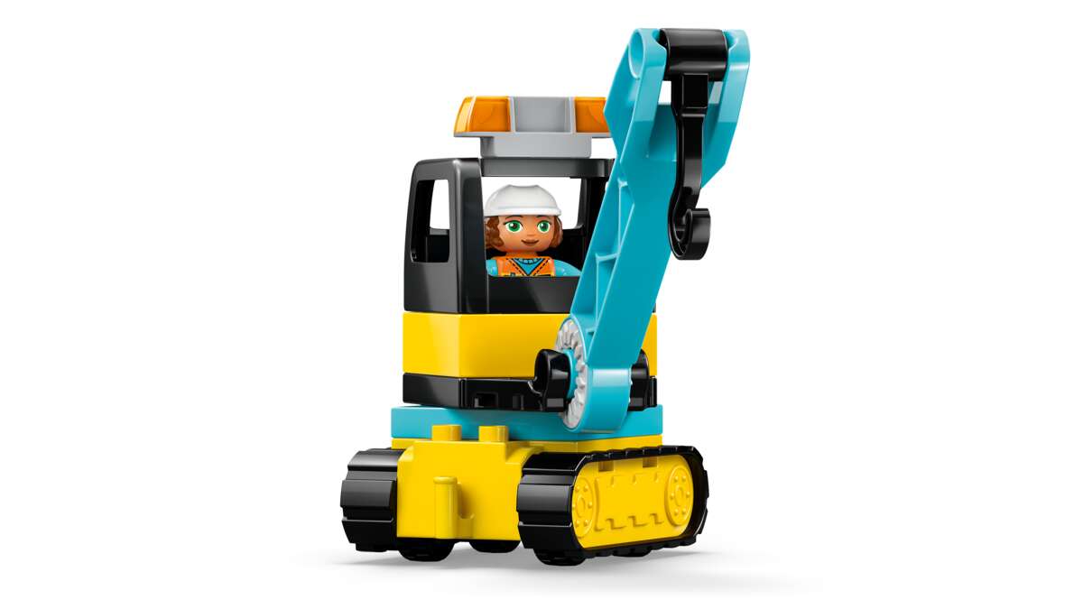 LEGO® DUPLO® Town 3-i-1 Byggeplass med anleggsmaskiner 10476