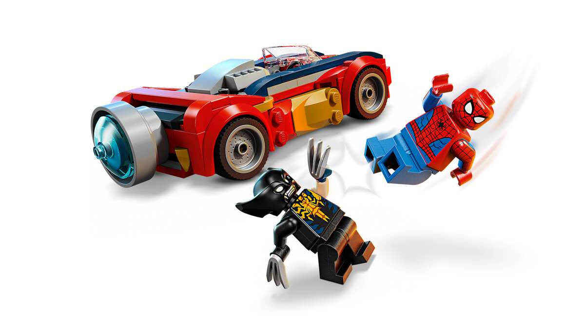 LEGO® ǀ Marvel Spider-Man i bil mot venomifisert Wolverine 76336
