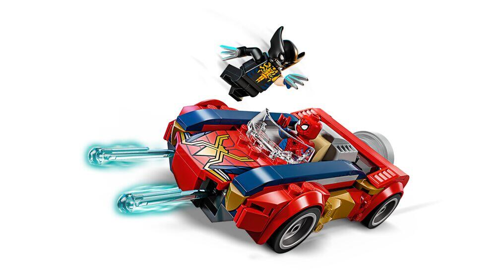 LEGO® ǀ Marvel Spider-Man i bil mot venomifisert Wolverine 76336