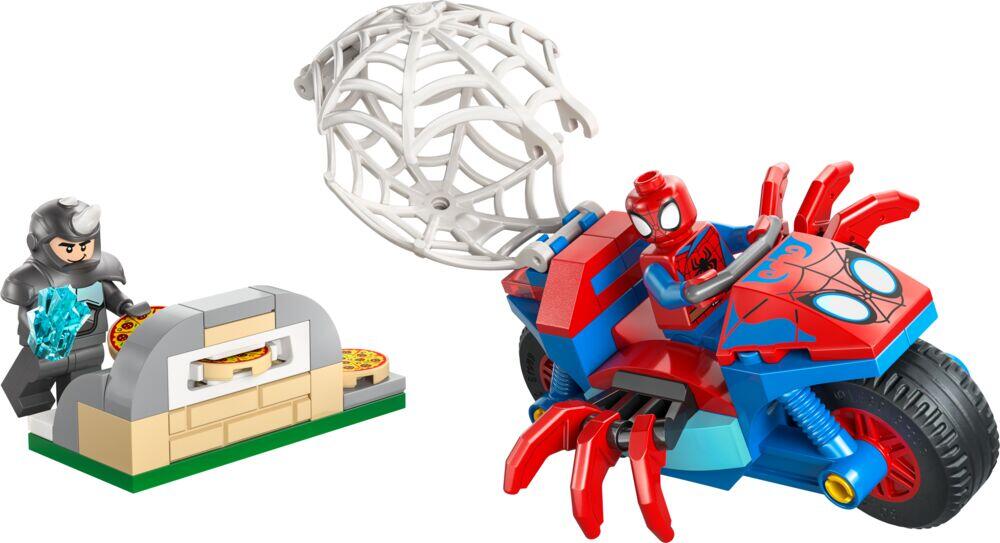 LEGO® ǀ Marvel Spidey og hans fantastiske venner Spidey på motorsykkel mot Rhino 11206