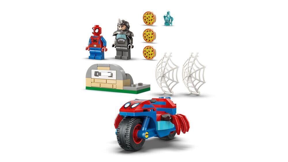LEGO® ǀ Marvel Spidey og hans fantastiske venner Spidey på motorsykkel mot Rhino 11206
