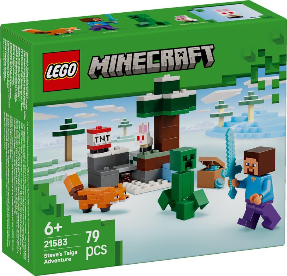 LEGO® Minecraft® Steves eventyr på taigaen 21583