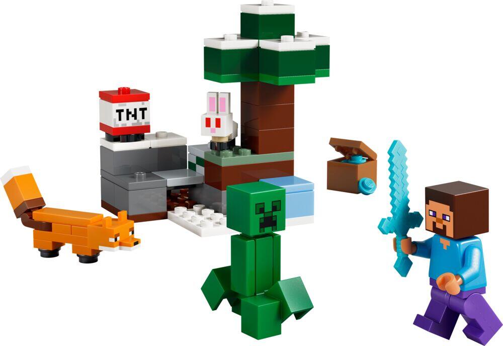 LEGO® Minecraft® Steves eventyr på taigaen 21583