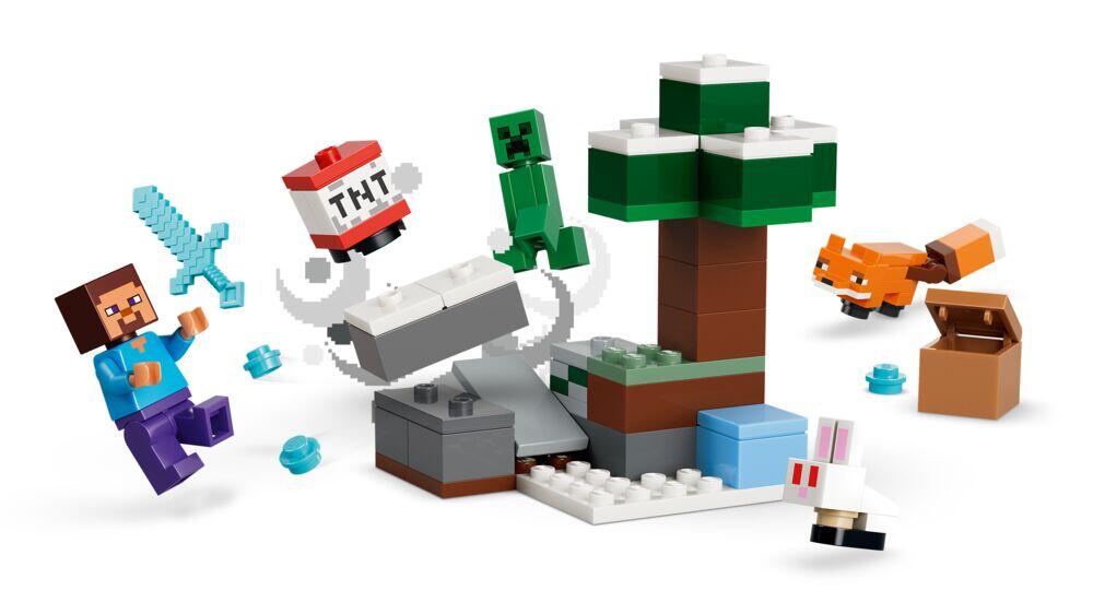 LEGO® Minecraft® Steves eventyr på taigaen 21583