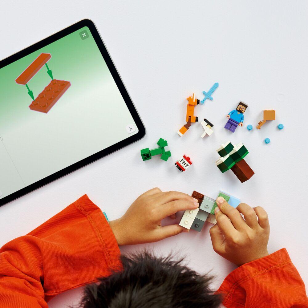 LEGO® Minecraft® Steves eventyr på taigaen 21583