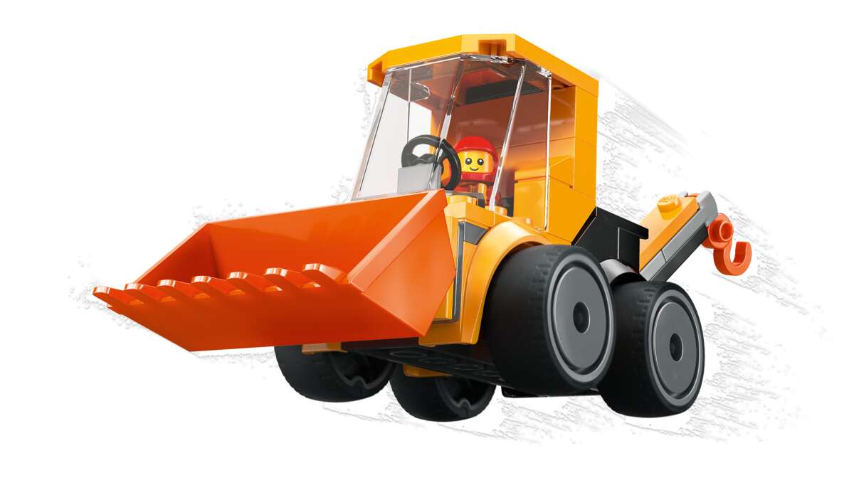 LEGO® City Kjøretøy – hjullaster med kran 60483