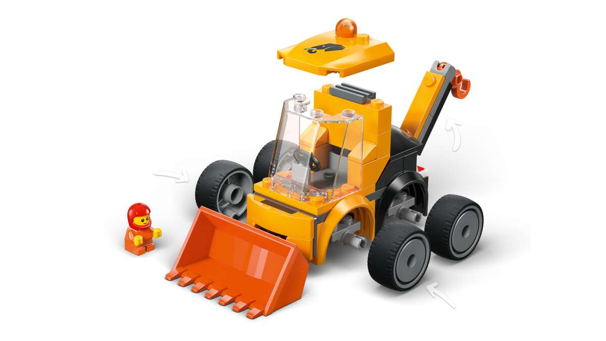 LEGO® City Kjøretøy – hjullaster med kran 60483