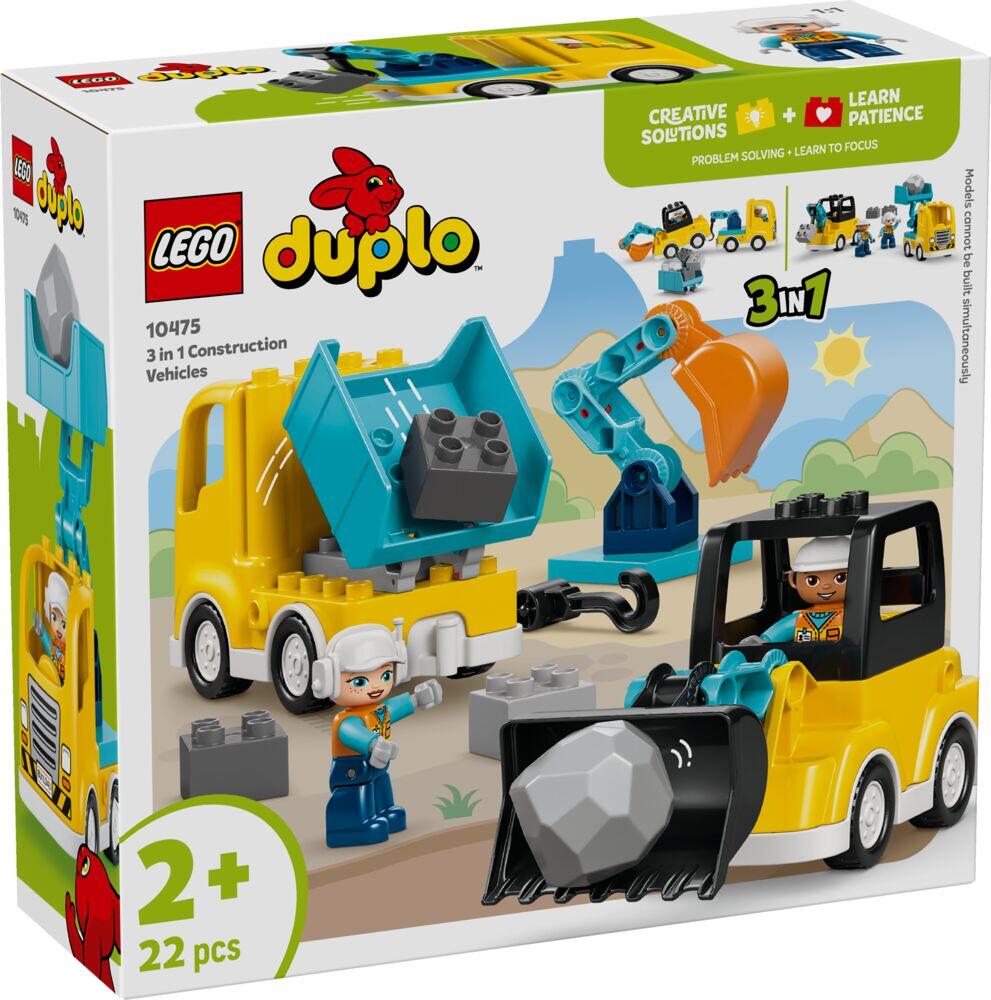 LEGO® DUPLO® Town 3-i-1 Anleggskjøretøy 10475