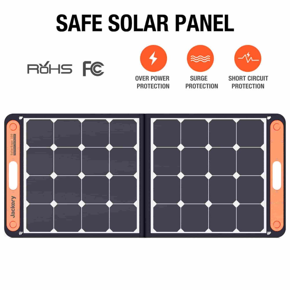Jackery SolarSaga 100W IP68 solcellepanel