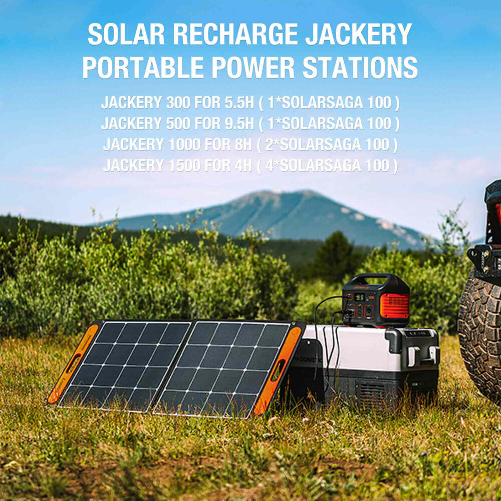 Jackery SolarSaga 100W IP68 solcellepanel