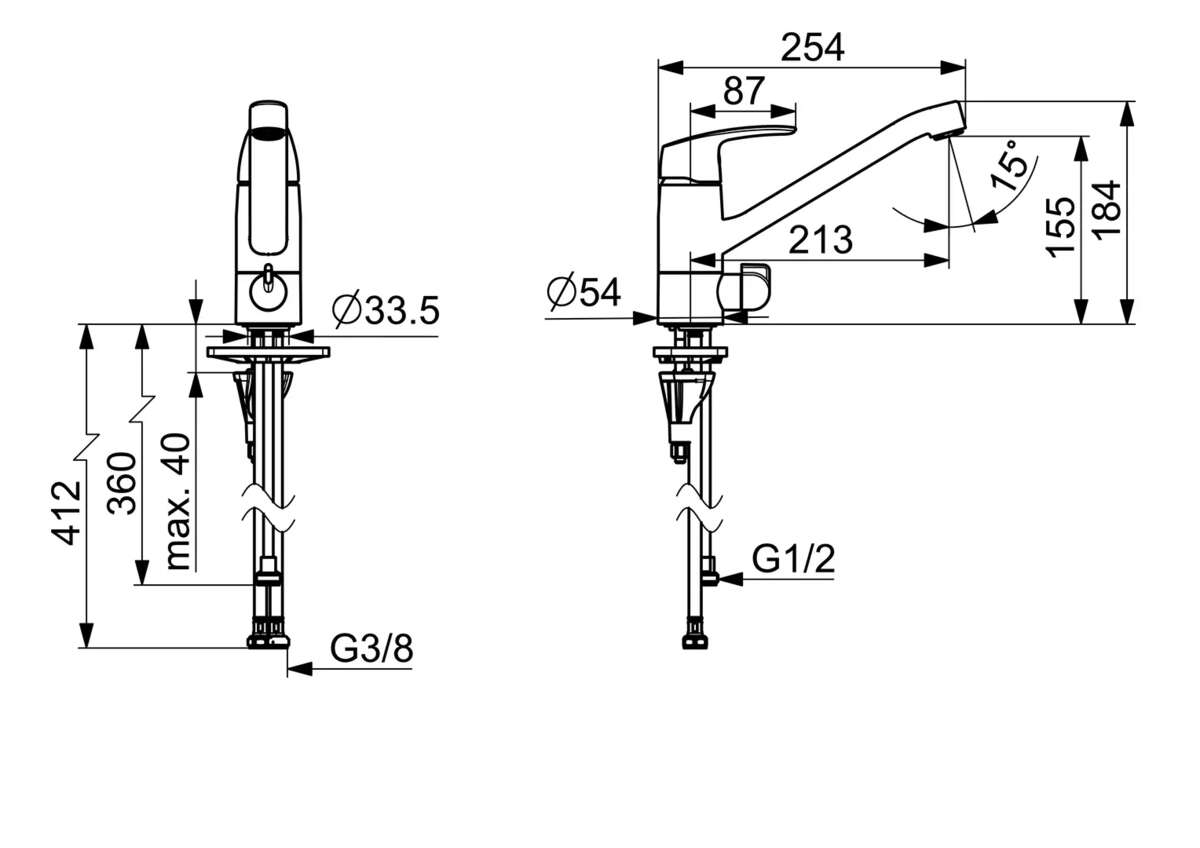 Oras Safira kjøkkenkran 1035S