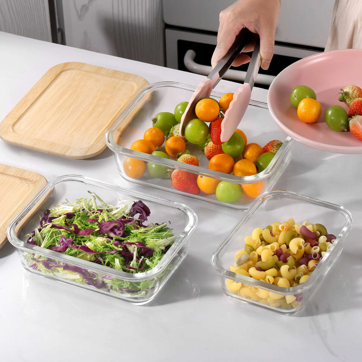 SPIIS IVO matoppbevaring glass